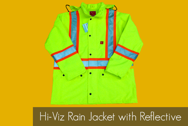 Hi-Viz Rain Jacket with Reflective