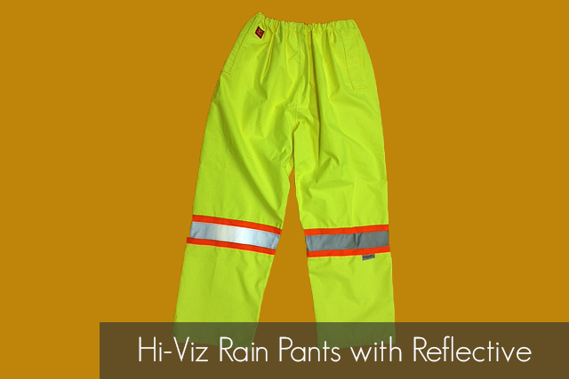 Hi-Viz Rain Pants with Reflective