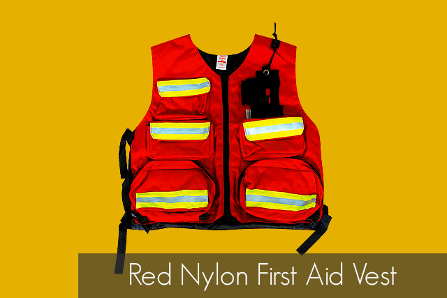 Red Nylon First Aid Vest