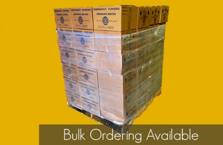 <strong>Part Number</strong>
125ml Water Pouches - SOS-125
3600 Calorie Emergency Food Ration - SOS-3600
Light Sticks (Green) - 9200
Light Sticks (Yellow) - 9200
Light Sticks (Red) - 9200R
400 Calorie Energy Bars - SOS-400
Mylar Blankets – Part Number MYLAR1
<strong>CONTENTS</strong>
125ml Water Pouches (96/case)
3600 Calorie Emergency Food Ration (20/case) (not pictured)
Light Sticks (500/case)
400 Calorie Energy Bars (144/case)
Mylar Blankets (250/case)
Products/Kits displayed may vary slightly than portrayed.