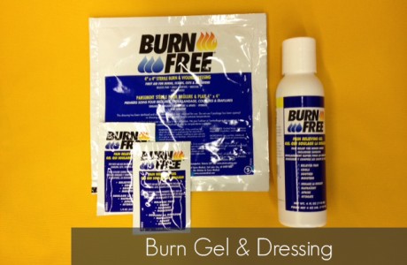 <strong>Part Number</strong>
4”x4” Burn Gel Dressing – L-0404
Burn Gel – L-1441C12
Burn Gel Packets – L600U1C100
<strong>CONTENTS</strong>
4”x4” Burn Gel Dressing (other sizes available)
Burn Gel (4oz bottle)
Burn Gel Packets (single use)
Products/Kits displayed may vary slightly than portrayed.