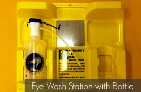 <strong>Part Number</strong> 
Double Eye Wash Station with 32 oz Bottle - L-12265-1
Single Eye Wash Station with 32 oz Bottle - L-12266-1
Products/Kits displayed may vary slightly than portrayed.