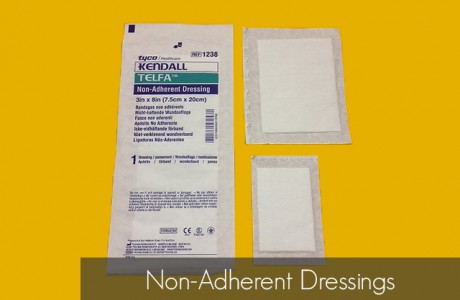 <strong>Part Number</strong> 
2”x3” Non-Adherent Dressings – 001-P150155
3”x4” Non-Adherent Dressings – 001-P150160
3”x8” Non-Adherent Dressings – 102-1238
<strong>CONTENTS</strong>
2”x3” Non-Adherent Dressings
3”x4” Non-Adherent Dressings
3”x8” Non-Adherent Dressings
Products/Kits displayed may vary slightly than portrayed.