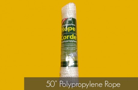 <strong>Part Number</strong>
50” Polypropylene Rope – 0020
<strong>CONTENTS</strong>
50” Polypropylene Rope (1/4” x 50’, abrasion resistant, floats in water, no absorption)
Products/Kits displayed may vary slightly than portrayed