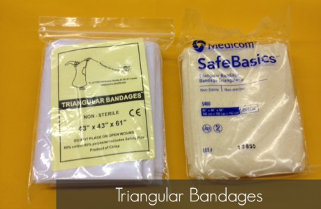 <strong>Part Number</strong>
White Linen Triangular Bandage with Safety Pins – 131
Cloth Triangular Bandage with Safety Pins – 680-5460
<strong>CONTENTS</strong>
White Linen Triangular Bandage with Safety Pins (re-useable and washable)
Cloth Triangular Bandage with Safety Pins
Products/Kits displayed may vary slightly than portrayed.